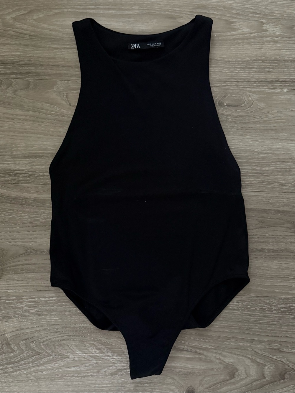 Zara Black Sleeveless Bodysuit